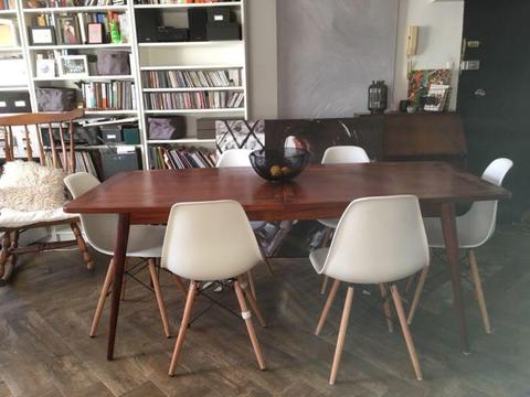 Mid century modern dining table 8-10 seater