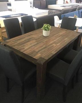 Acacia Dining table and chairs. GREAT DEAL