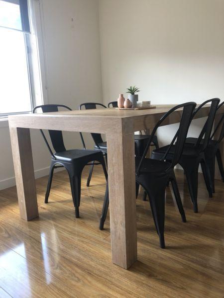 9 piece dining suite - solid timber
