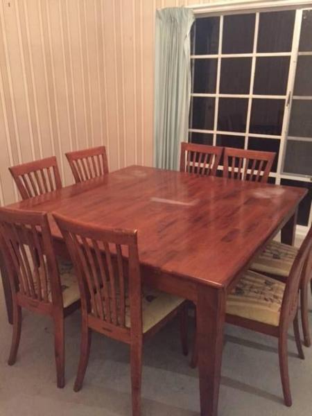 Dining Table & Chairs - 8 Seater