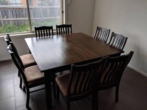 8 seat dinning table and chairs *Price reduced*