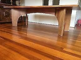Solid timber dining table