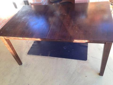 Timber dining table