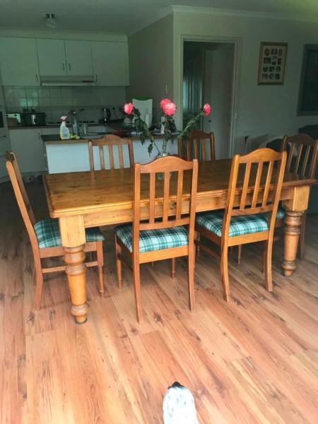Timber Dining Table & Chairs