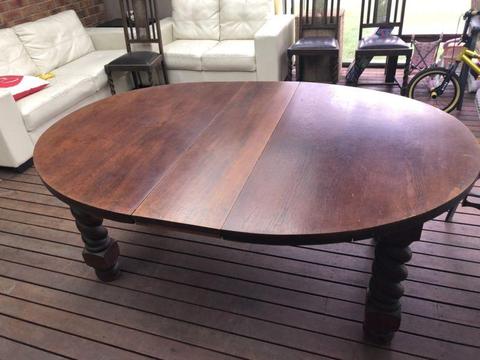 Solid antique timber table