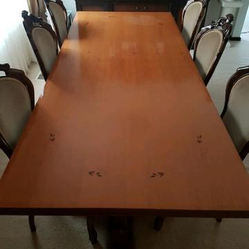 Antique Dining Table and chairs - Lalor