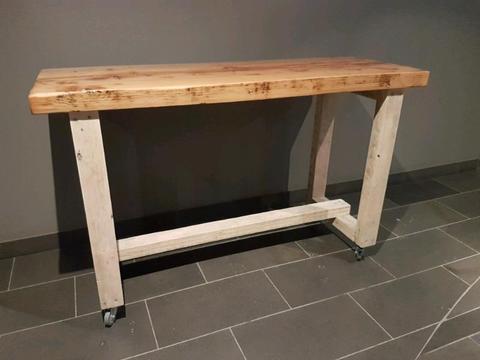 Recycled Oregon bar table