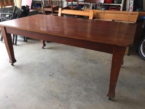 Colonial hardwood dining table