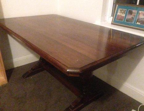 Dining table solid heavy timber