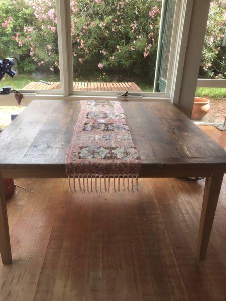 Square wood table - bought from Supply & Demand