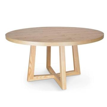 Zodiac 1.5m Round Dining Table Natural - EX DISPLAY