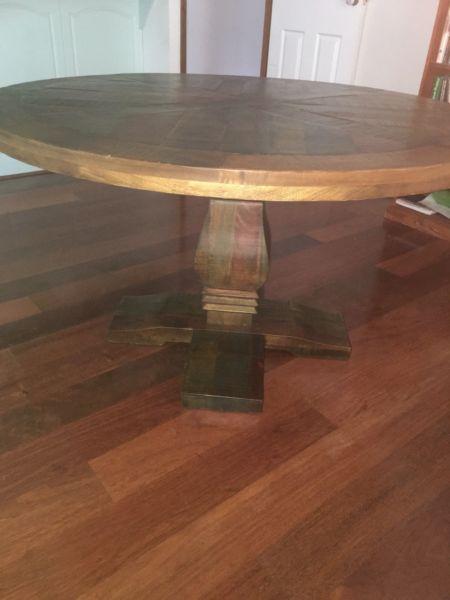 Solid mango wood dining table
