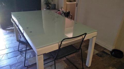 Large table and 4 chairs