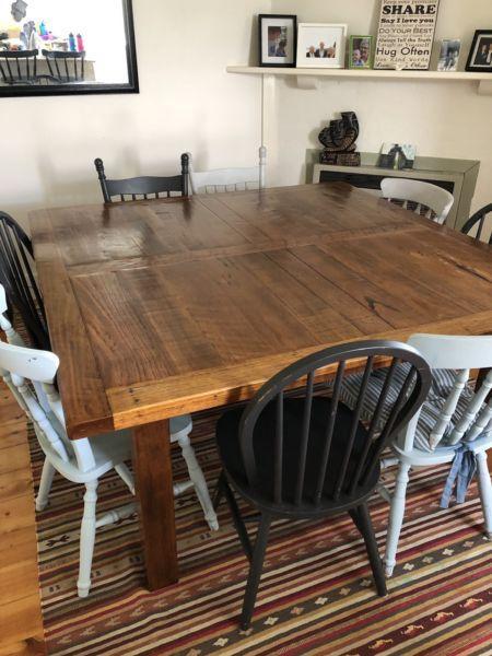 8 seater square dining table