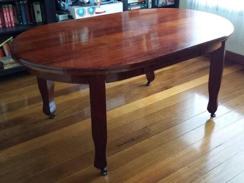 Antique Wood Dining Table (seats 4 - 6 people comfortably)