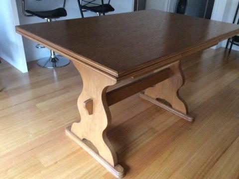 Vintage Hard Wood Extended Table