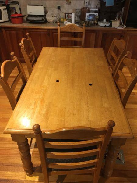 6 Chair Table Set