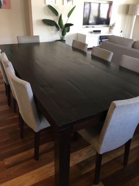 Solid Timber 8 Seater Dining Table