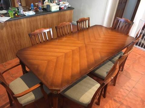 8 Seat Dining Table and Chairs