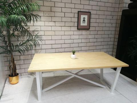 6 and 8 seater dining table with white legs CHEAPEST IN MELBOURNE
