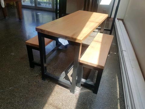Small table and bench seat