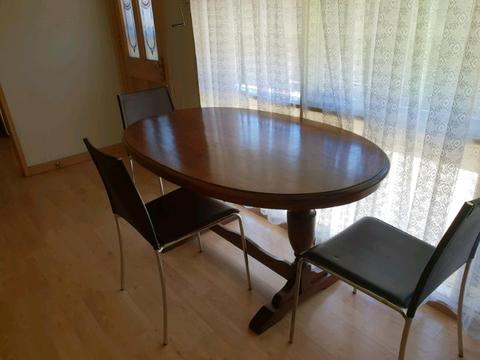 Dining table with chairs