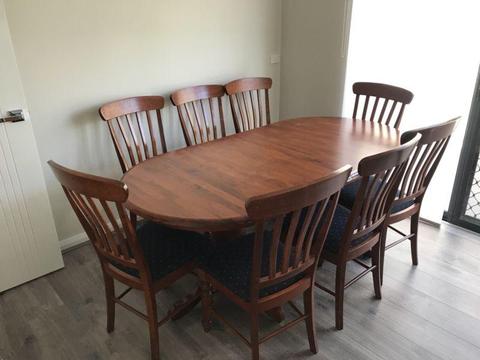 Solid Timber 8 Seater Dining Table