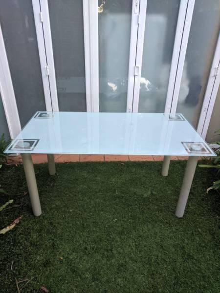 Tempered Glass Top Dining Table