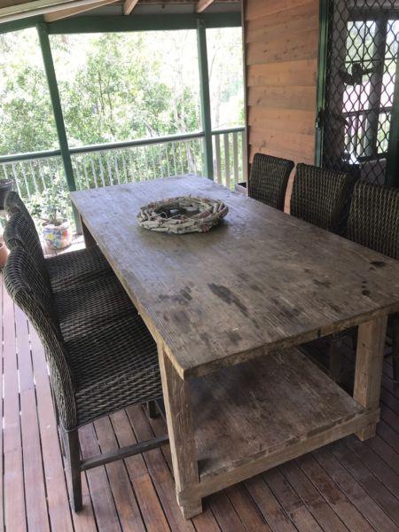 Tall Wooden Dining Table