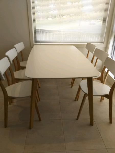 Dinner table and chairs