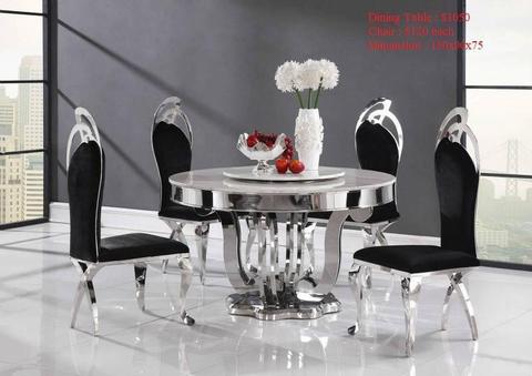 Brand new marble top dining table only chair not included