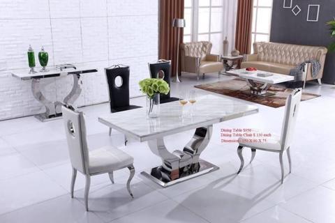 Brand New marble top dining table chair not included