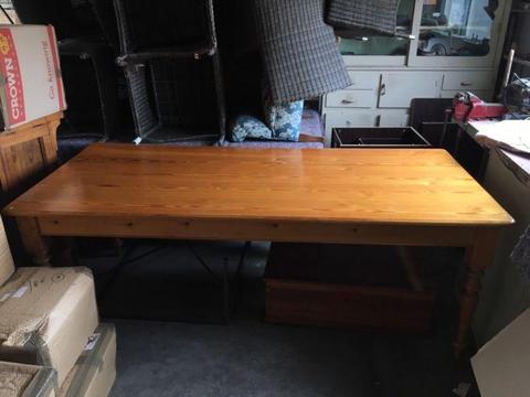 Large Baltic Pine farm style dining/kitchen table