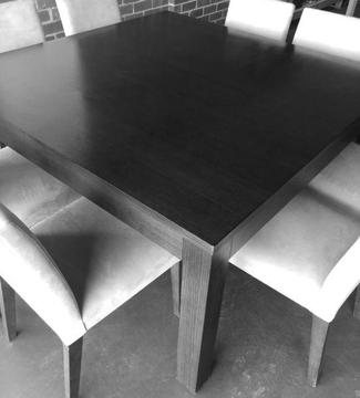 Dining table and 8 chairs