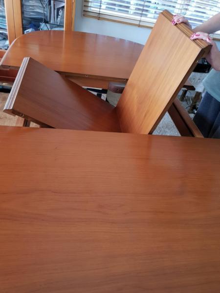 Wooden Dining table and 4 chairs
