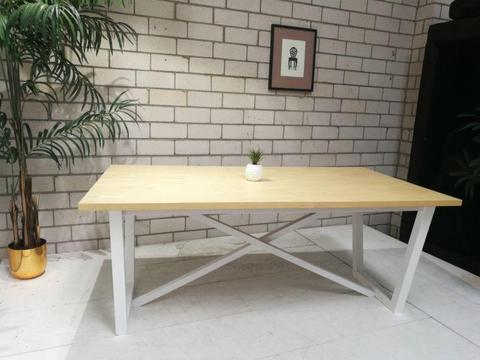 6 and 8 seater dining table with white legs CHEAPEST IN MELBOURNE