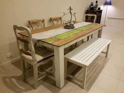 Recycled Solid Timber Dining Table