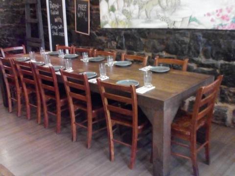Long Wooden Dinner Table (12 seats) for SALE