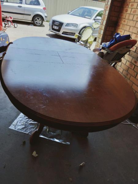 Extendable furniture dining room table (table only)