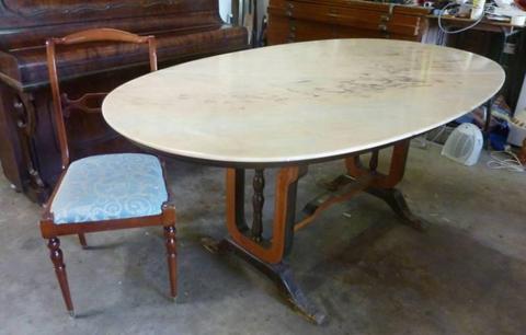 Marble Dinning Table with Free Chairs Included