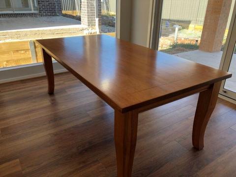 Hardwood Table, Chairs, Side Tables and Buffet and Hutch