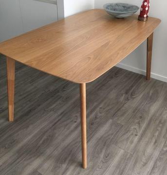Scandinavian inspired wood table