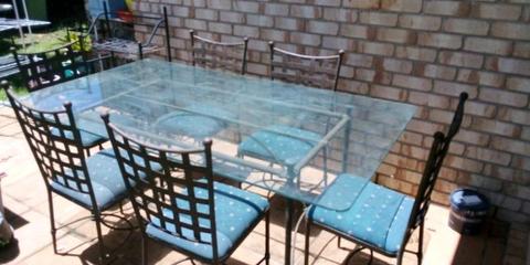 Route Iron table and chairs