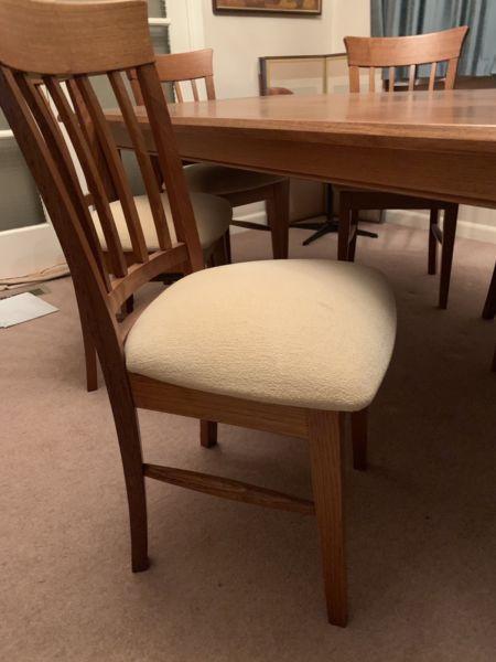Timber Dining Table and Chairs