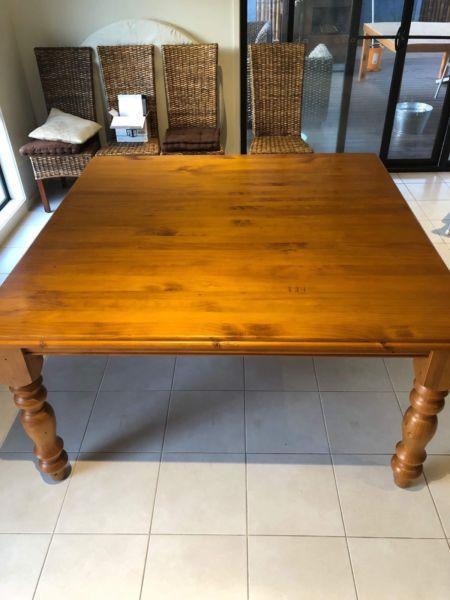 Square dining table 1.5m