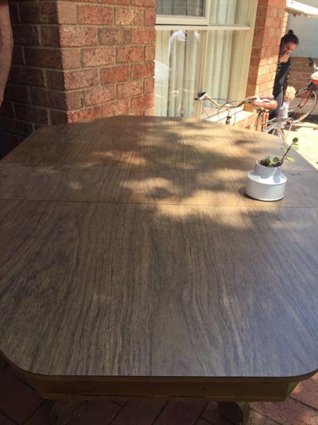 Extended Dining table and chairs