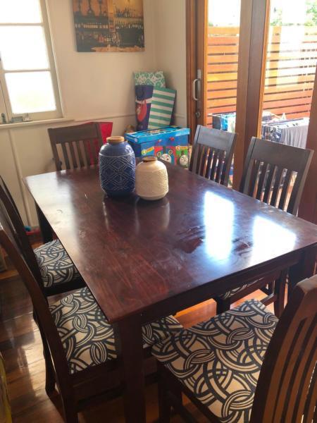 Six seater dining table (matching lounge also available)