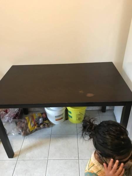 Brown wooden kitchen table for sale
