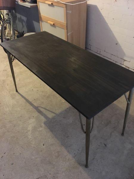 Table with brass legs