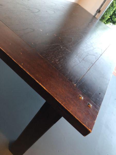 Solid timber table